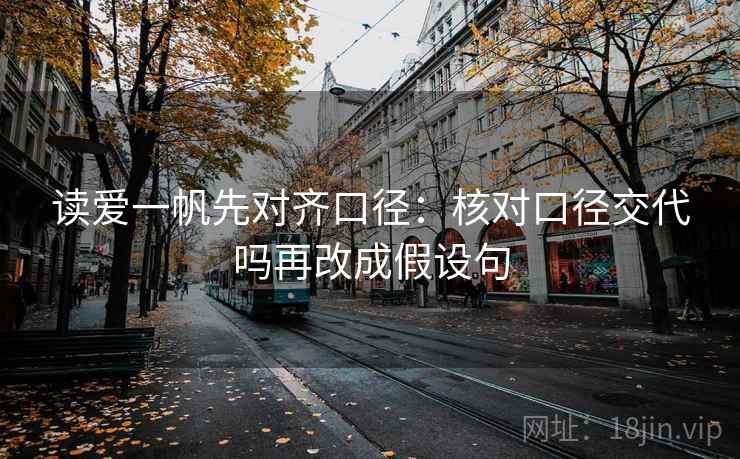 读爱一帆先对齐口径：核对口径交代吗再改成假设句